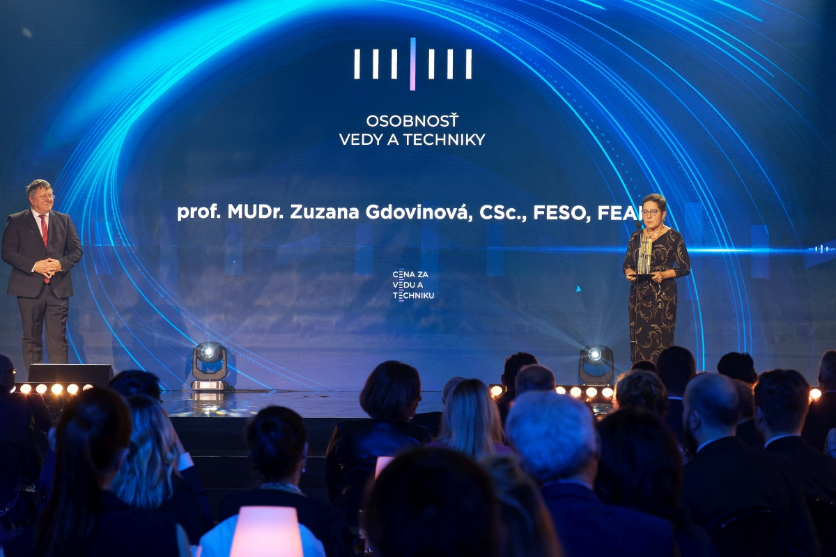 Cena za vedu a techniku – Osobnosť vedy a techniky – prof. MUDr. Zuzana Gdovinová, CSc., FESO, FEAN