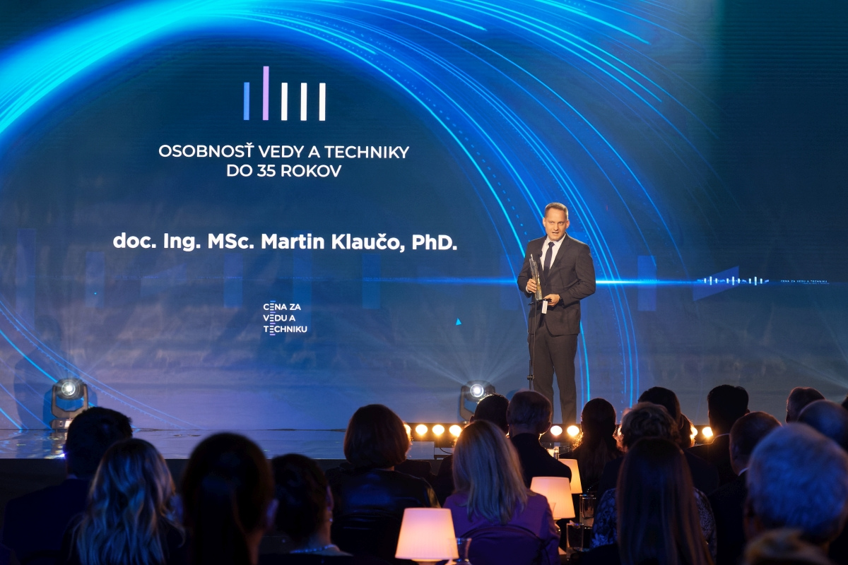Cena za vedu a techniku – Osobnosť vedy a techniky do 35 rokov – doc. Ing. MSc. Martin Klaučo, PhD.