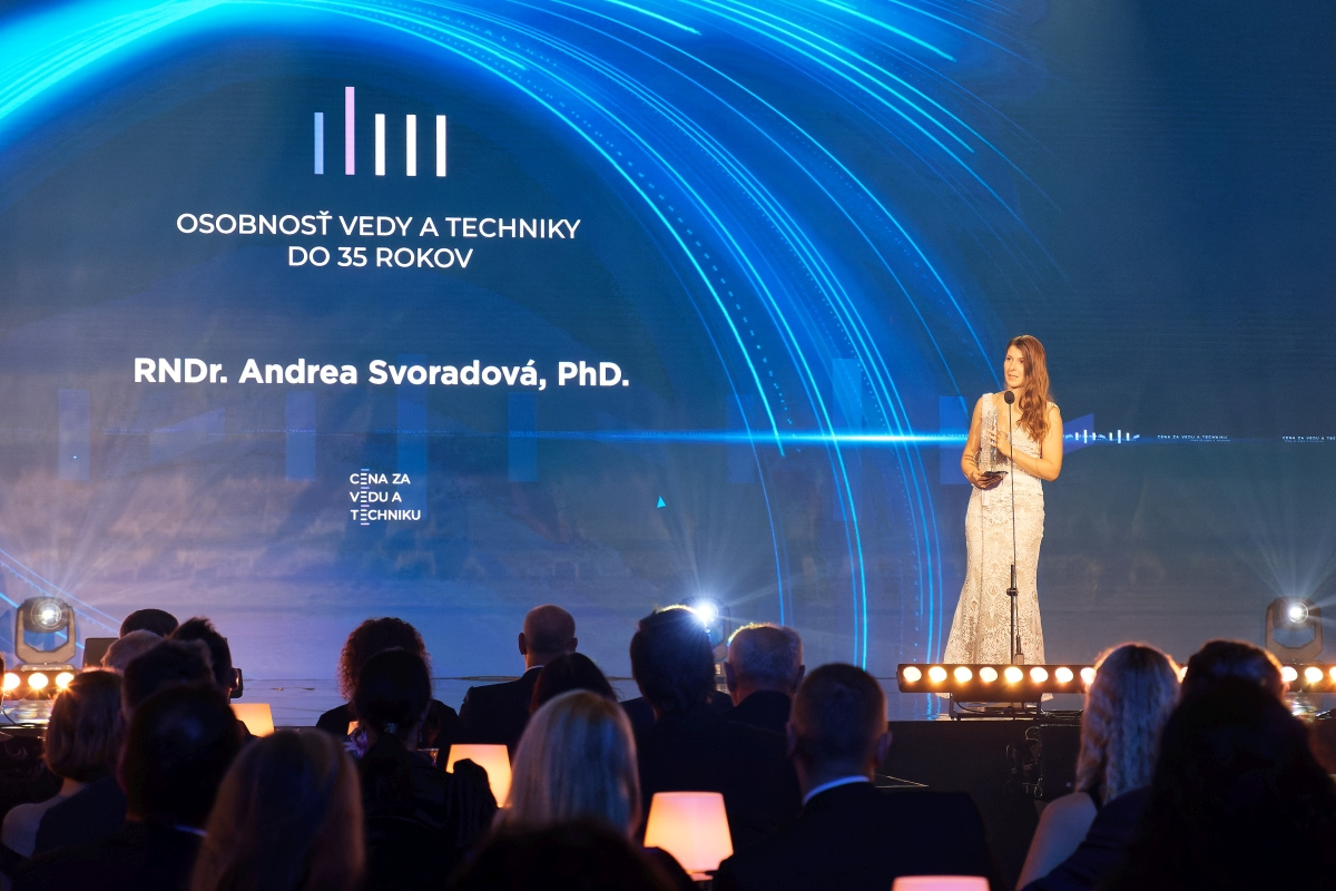 Cena za vedu a techniku – Osobnosť vedy a techniky do 35 rokov – RNDr. Andrea Svoradová, PhD.