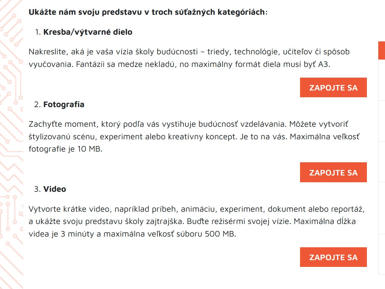 Pridať príspevky do súťaže môžete po kliknutí na 