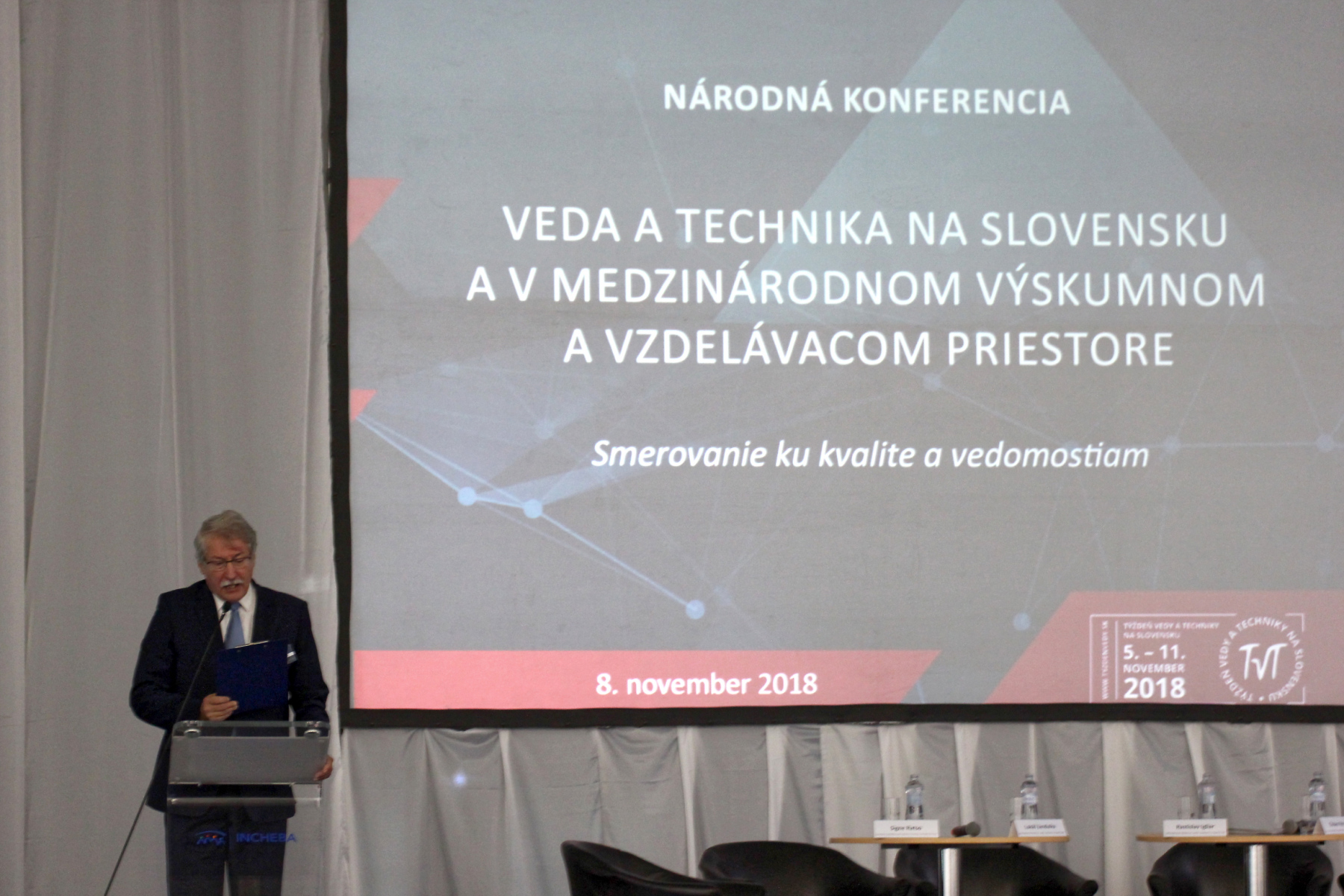 Národná konferencia – Veda a technika na Slovensku a v medzinárodnom výskumnom a vzdelávacom priestore – Smerovanie ku kvalite a vedomostiam.