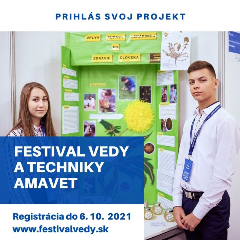 Banner podujatia: Festival vedy a techniky AMAVET (FVAT)