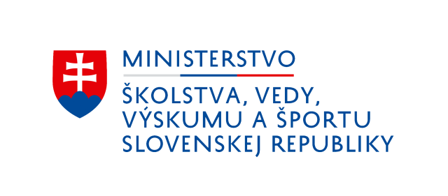 Ministerstvo školstva, vedy, výskumu a športu Slovenskej republiky logo