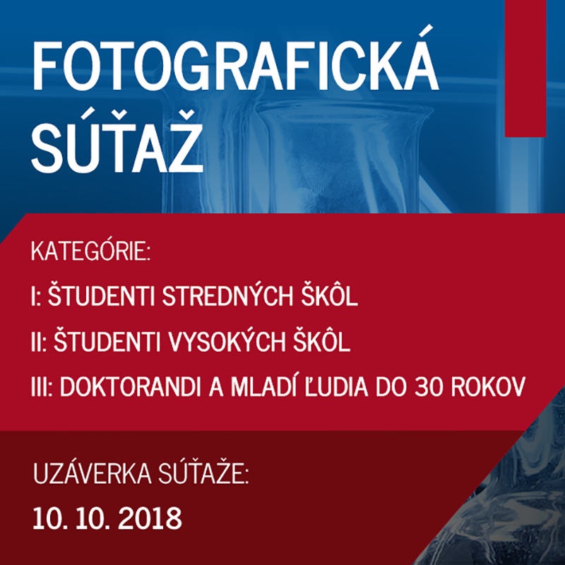Banner k fotografickej súťaži Týždňa vedy a techniky na Slovensku na rok 2018.