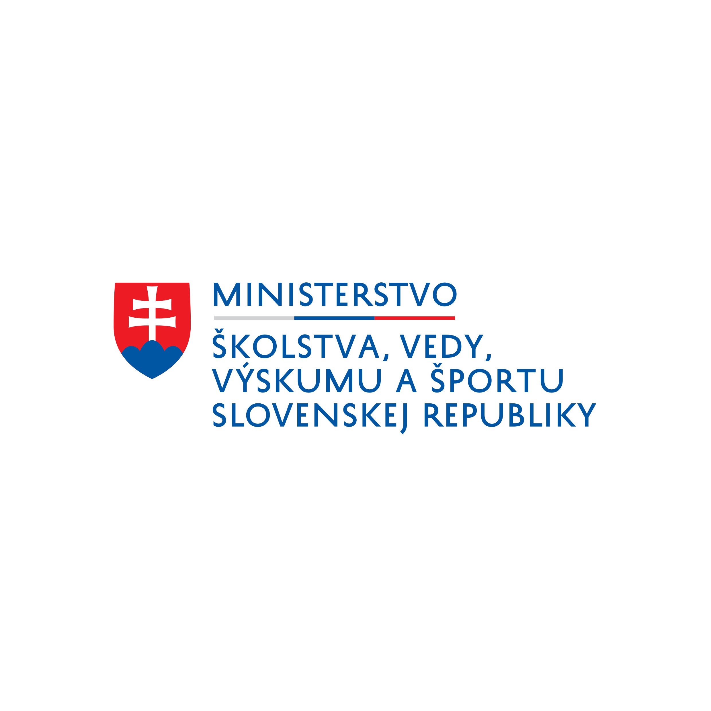 Ministerstvo školstva, vedy, výskumu a športu Slovenskej republiky logo