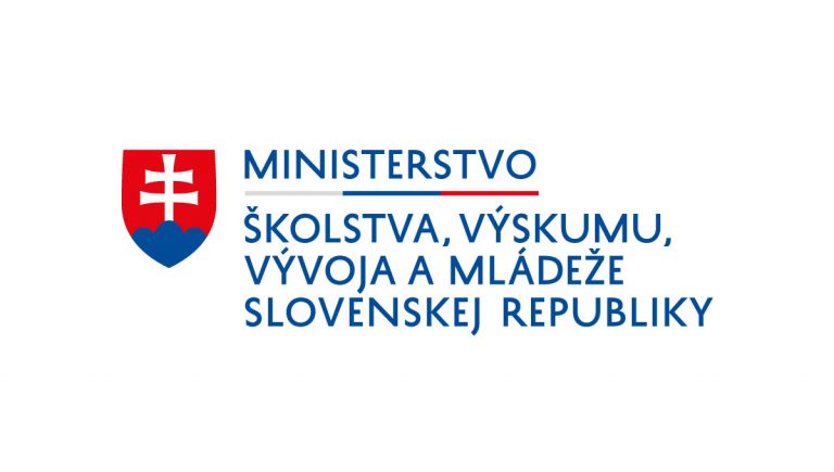 Logo: Ministerstvo školstva, výskumu, vývoja a mládeže SR
